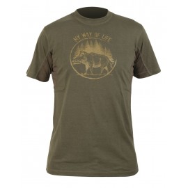 Camiseta caza Hart Branded Sanglier
