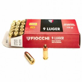 Fiocchi 9mm luger FMJ 115 Gr