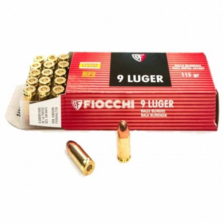 Fiocchi 9mm luger FMJ 115 Gr