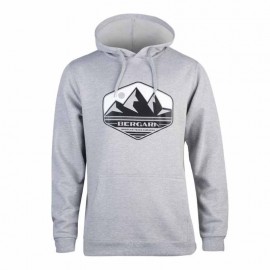 Sudadera con Capucha Gris Unisex Bergara Mountain Badge
