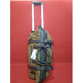 Maleta-mochila,bolso con ruedas de tela y cuero