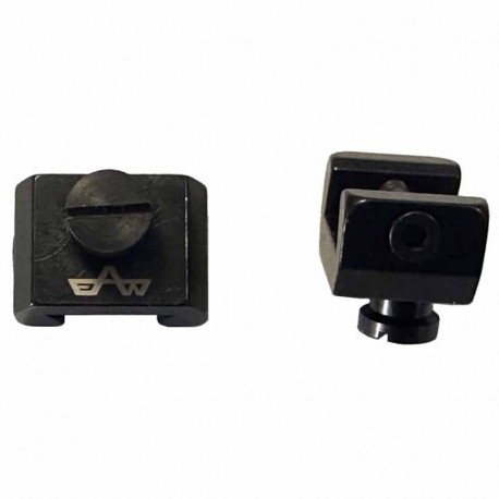 Juego de pies APEL acero 365 para Blaser / Weaver - carril clásico BH2