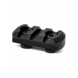 Carril WARNE M-LOK 3 ranuras - negro