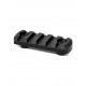 Carril WARNE M-LOK 5 ranuras - negro