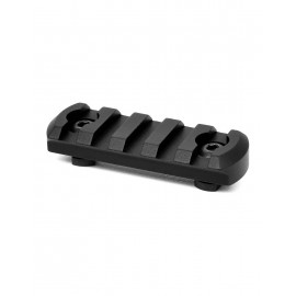 Carril WARNE M-LOK 5 ranuras - negro