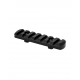 Carril WARNE M-LOK 7 ranuras - negro
