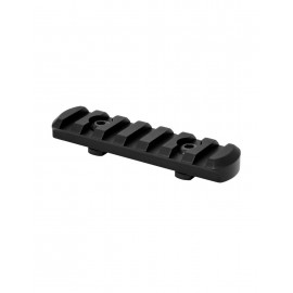 Carril WARNE M-LOK 7 ranuras - negro