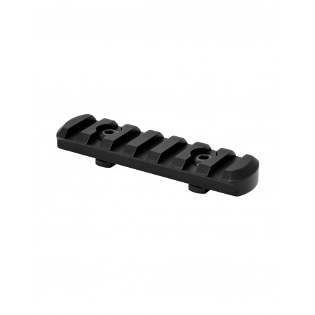 Carril WARNE M-LOK 7 ranuras - negro