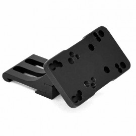 Montura Picatinny lateral WARNE Red-dot 45 grados para Reflex - diestro