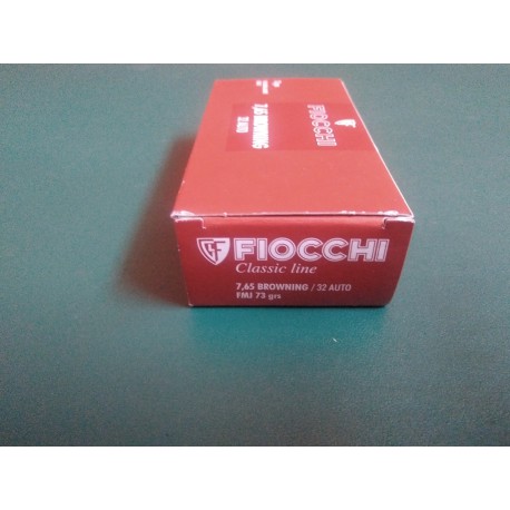 FIOCCHI Classic Line Calibre 7,65 Browning /32 Auto / FMJ 73 grs