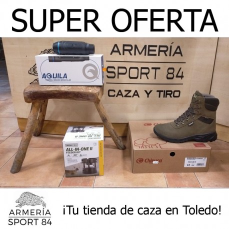 Aquila 335 + chiruca Torcaz 01 Gore-tex + dispensador automático.