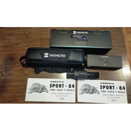 Visor térmico Hikmicro Thunder TH35 P 2.0 + carril para poner en el rifle