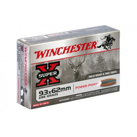 Winchester 9.3x62 Super X Power Point 286 Gr