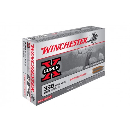 Winchester 338 Super X Power Point 200 Gr